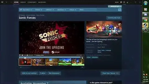 Sonic Forces on Steam