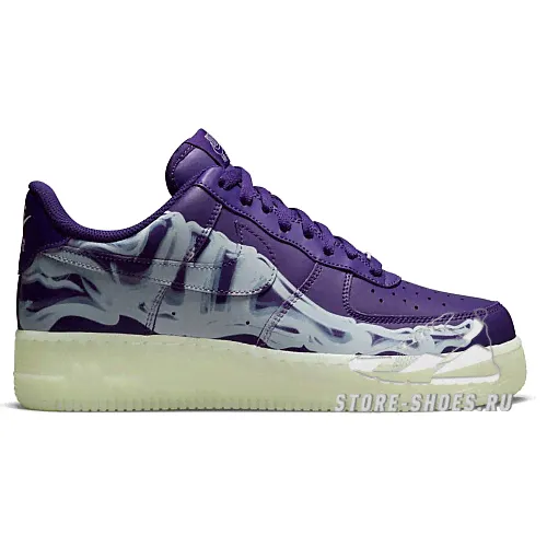 Мужские Nike Air Force 1 Low Skeleton Purple