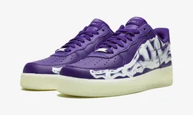 Кроссовки Air Force 1 Low Purple Skeleton
