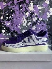 Nike Air Force 1 Low '07 QS Purple Skeleton Halloween (2021)