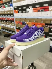 Nike Air Force 1 Low '07 QS "Purple Skeleton Halloween"