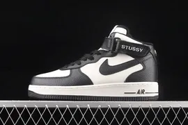 Nike Air Force 1 Mid Stussy Black White