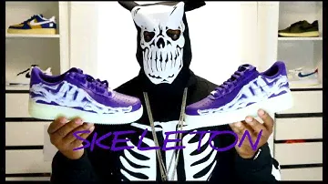 Nike AF1 Purple Skeleton Review **HALLOWEEN SPECIAL**