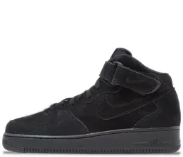 Nike Air Force 1 Mid Black с мехом