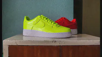 QuickSchopes 029 - Nike Air Force 1 LV8 UV Volt and Siren Red - Schopes